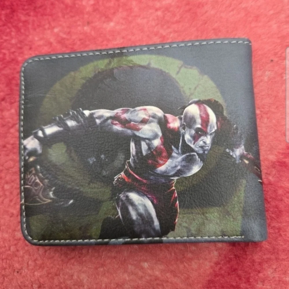 New God Of War Kratos Anime Manga Leather Wallet